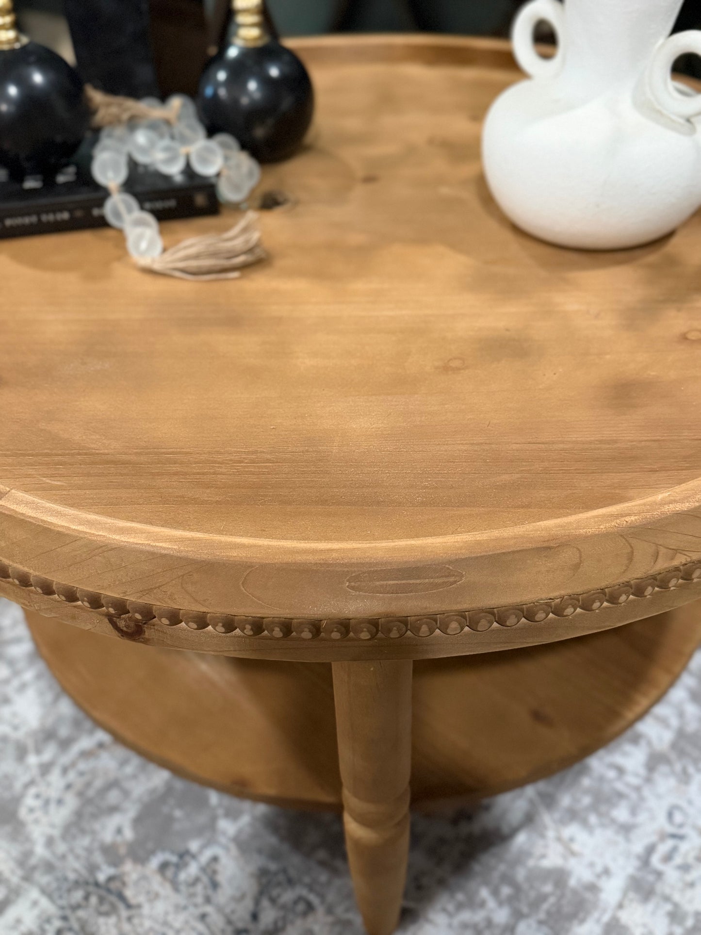 Florence Round Wood Coffee Table
