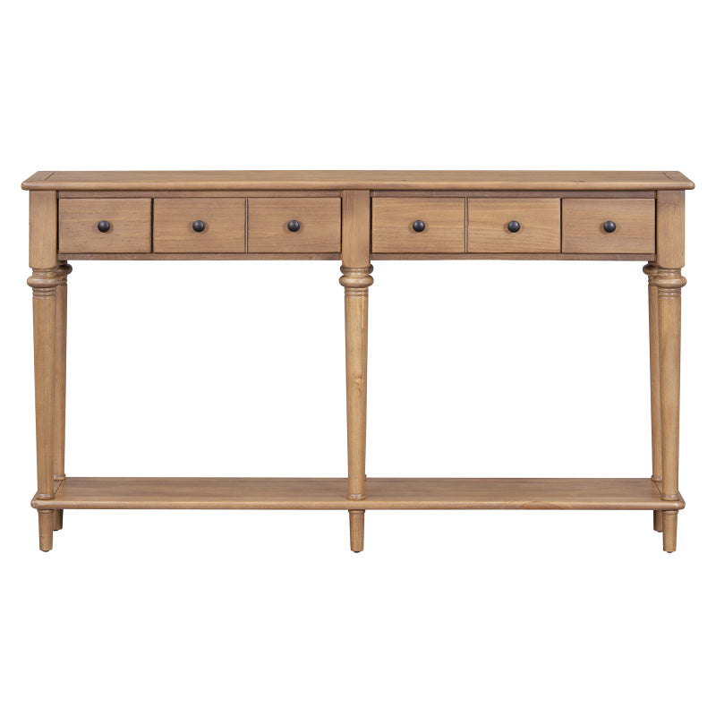 narrow Pine Console Table