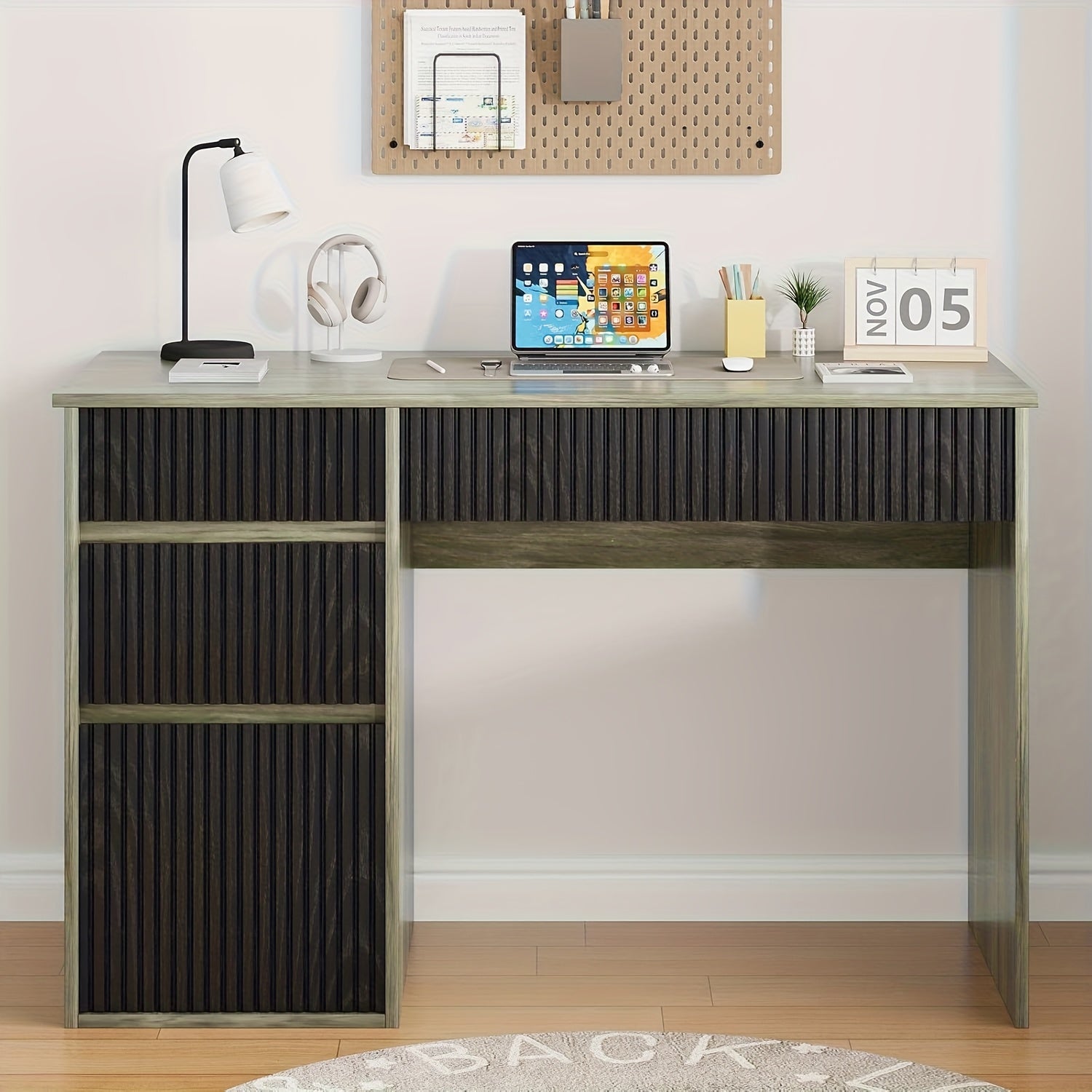 Chic Woods Home Collection — The Mercer 48” Storage Desk - solid wood furniture by Chic Woods