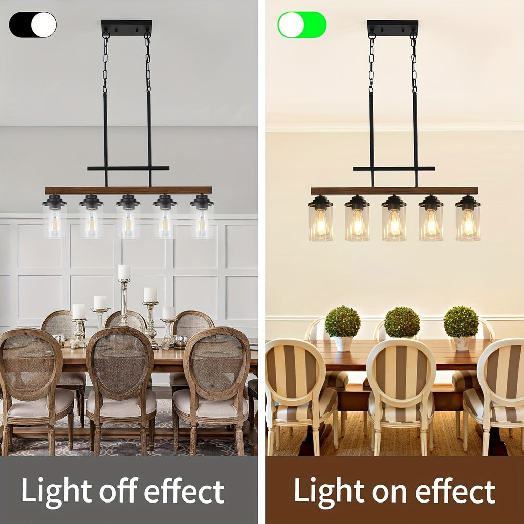 Ridgewood Rustic Barrel Chandelier – Semi-Flush Mount”