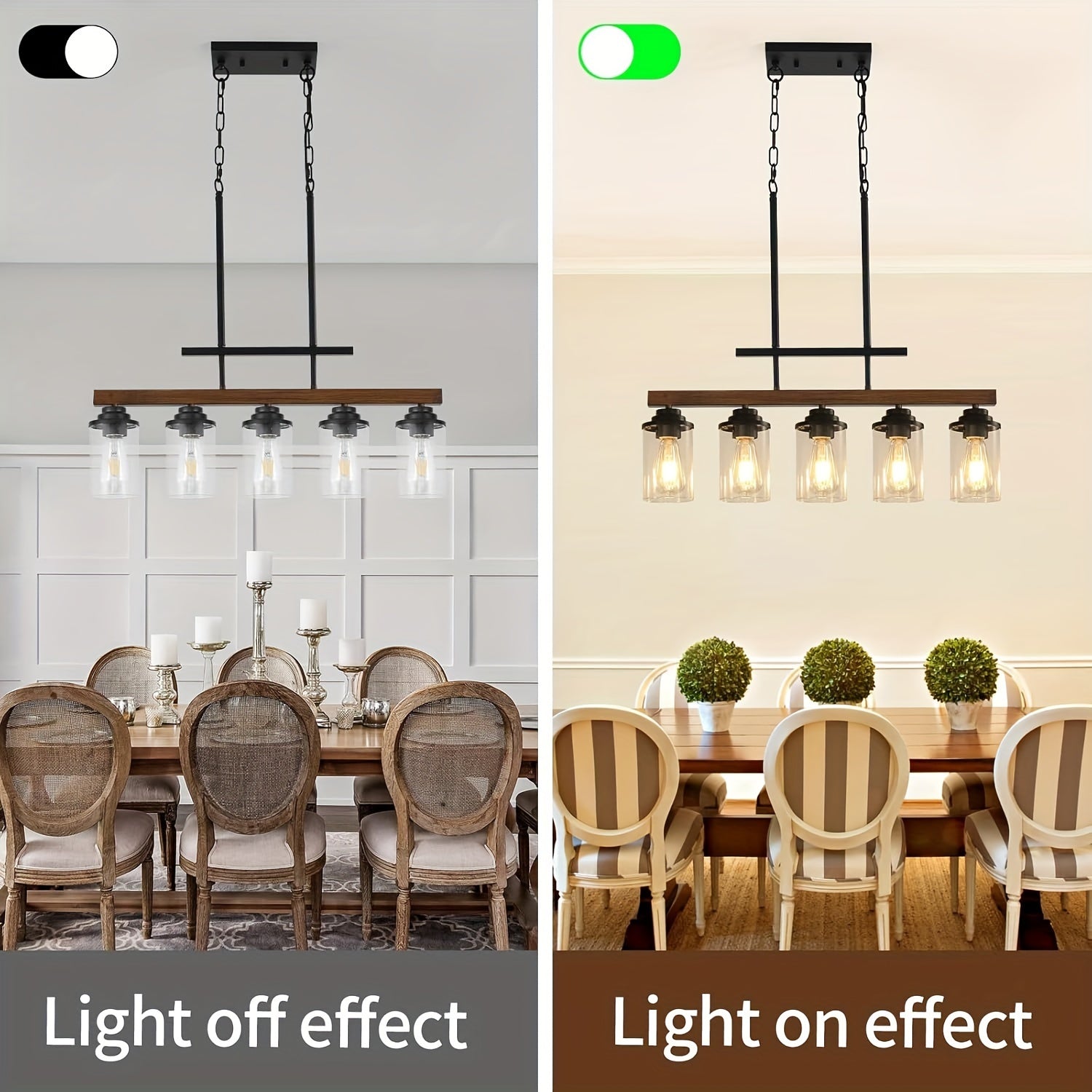 Ridgewood Rustic Barrel Chandelier – Semi-Flush Mount”