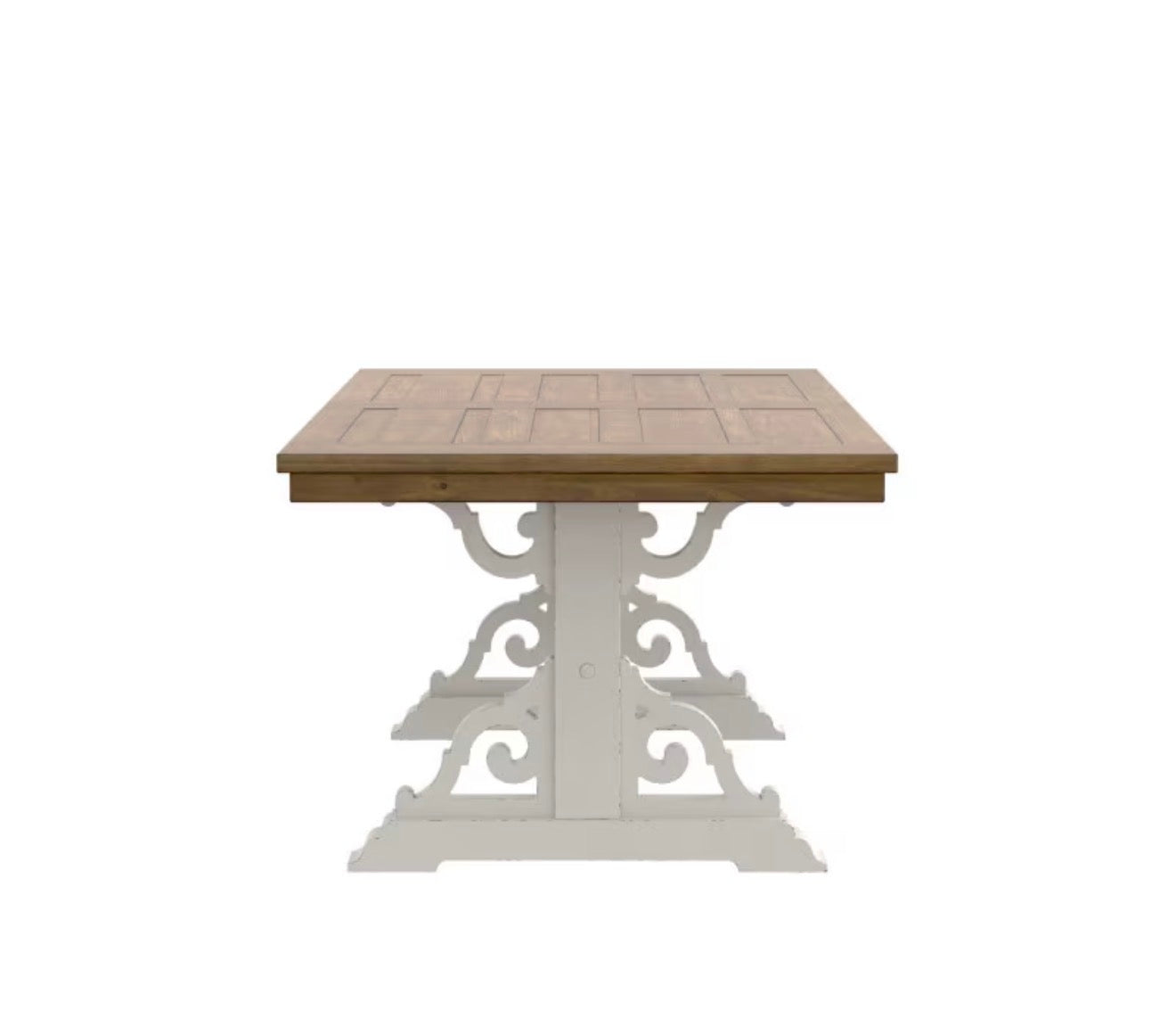 Francesca Two -Toned Trestle Dining Table