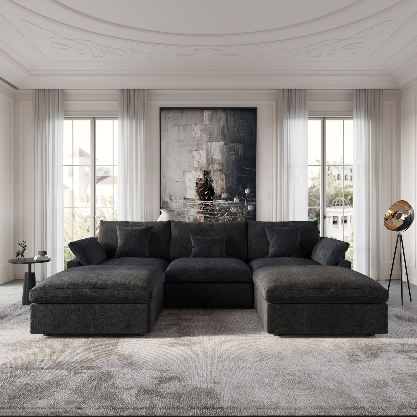 Chic Woods Home Collection — The Fairmount Modular Cloud Sectional - solid wood furniture by Chic Woods