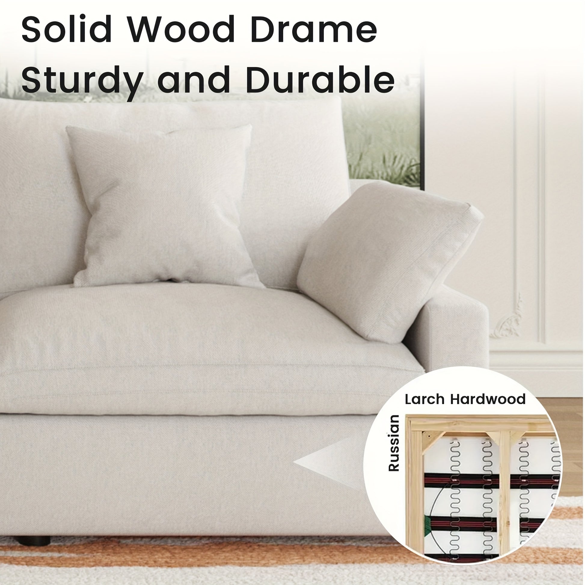 Chic Woods Home Collection — The Fairmount Modular Cloud Sectional - solid wood furniture by Chic Woods