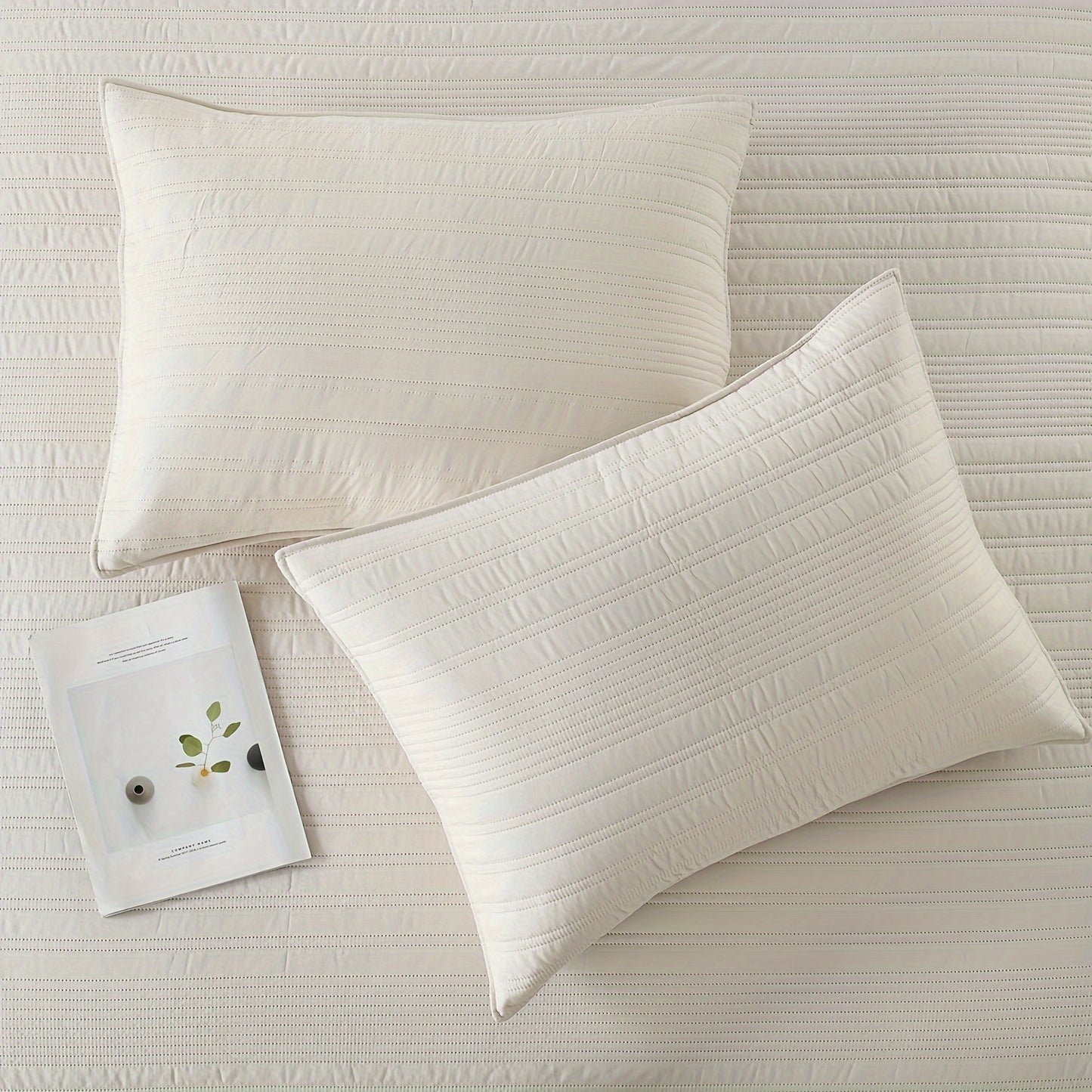 Ultra - Lightweight Embossed Bedding Set – Soft, Breathable 3 - Piece Quilt Set - solid wood furniture by Chic Woods