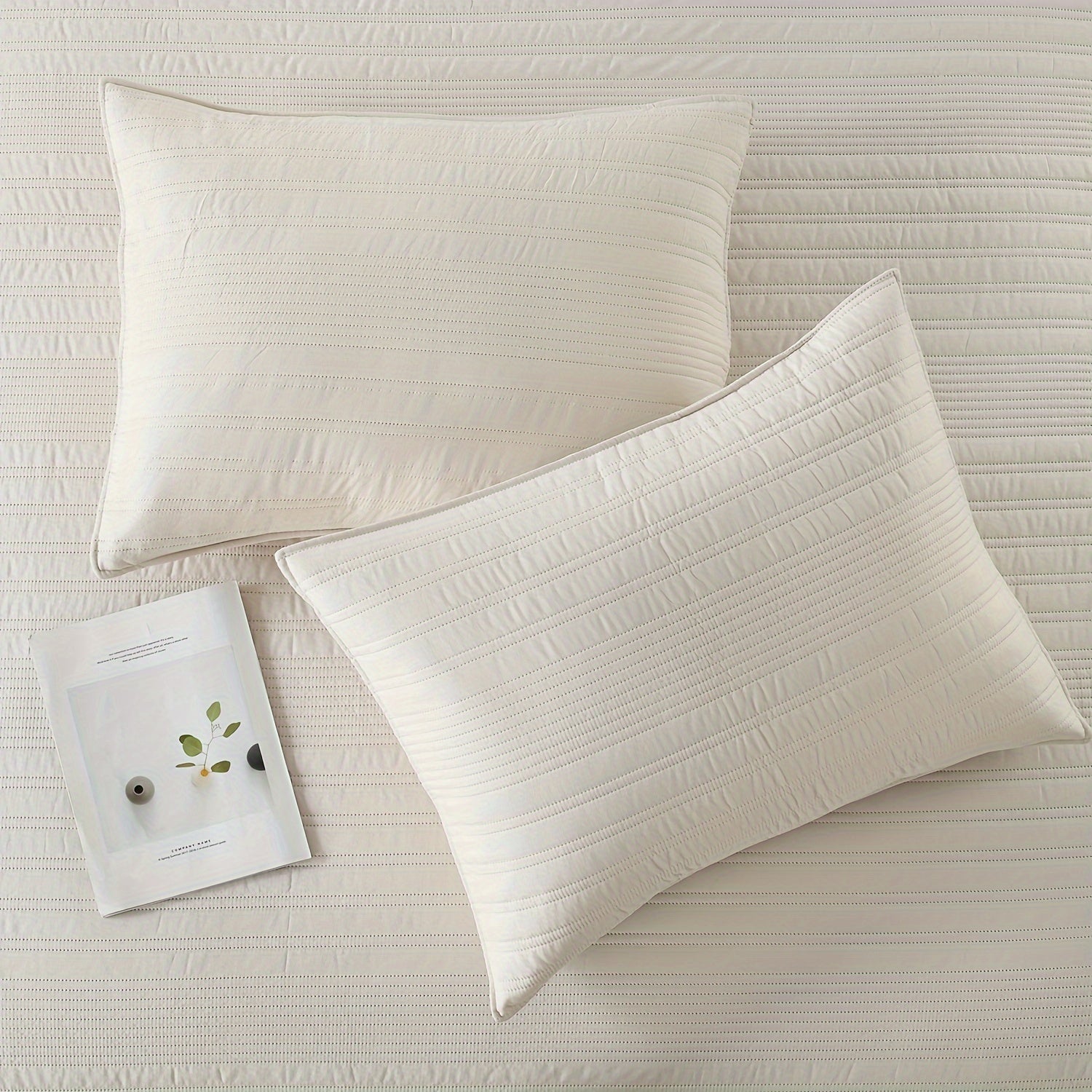 Ultra - Lightweight Embossed Bedding Set – Soft, Breathable 3 - Piece Quilt Set - solid wood furniture by Chic Woods