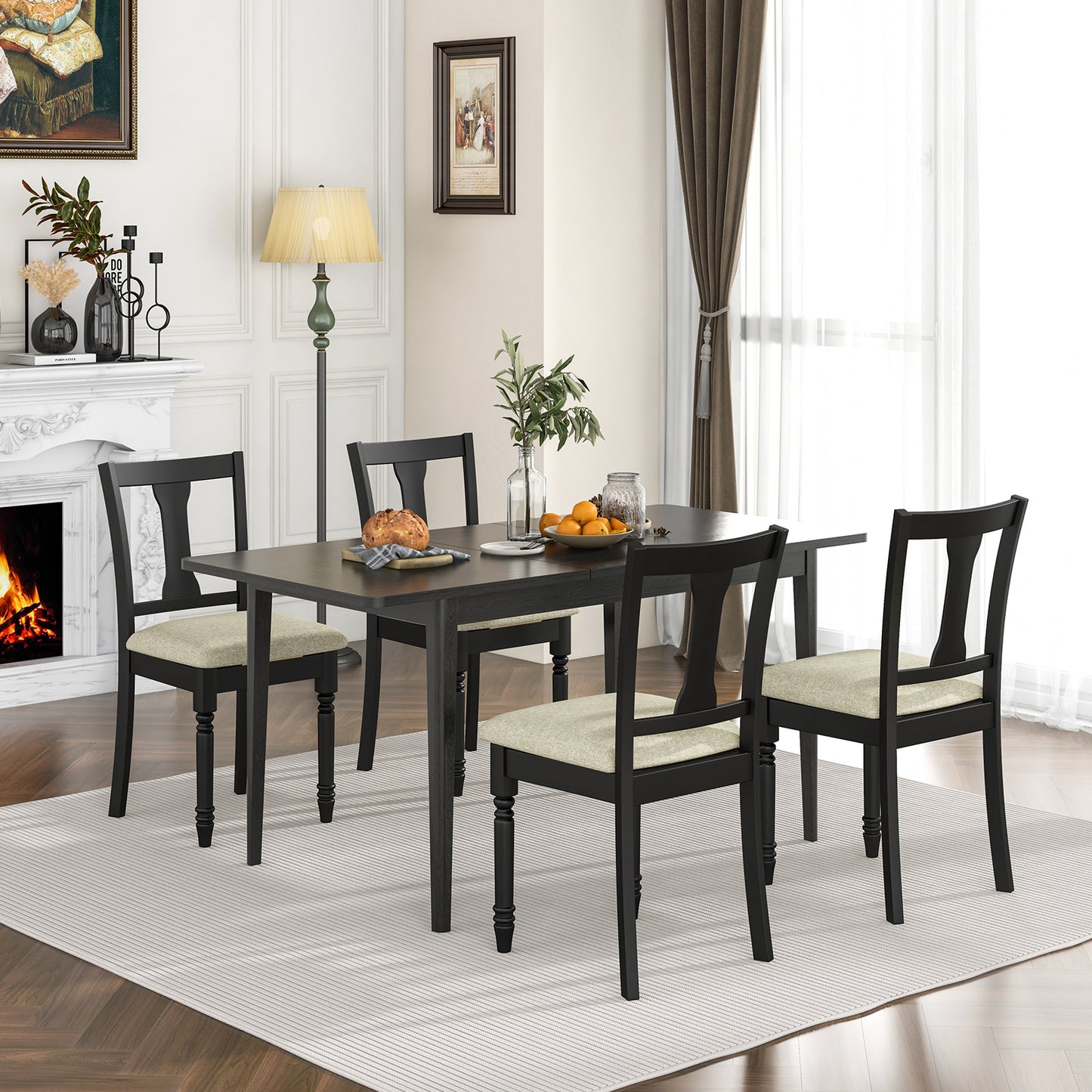 Everly Upholstered Dining Chairs with Hidden Storage (Set of 4)
Solid Acacia Legs | Vintage-Inspired Design