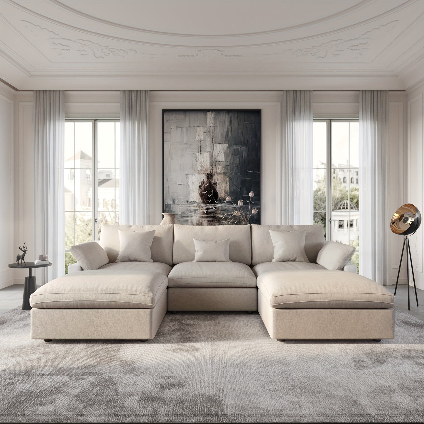 Chic Woods Home Collection — The Fairmount Modular Cloud Sectional - solid wood furniture by Chic Woods