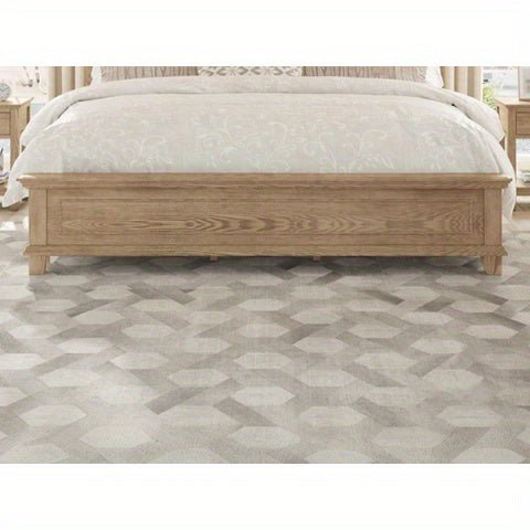 Monroe Mid - Century Upholstered Platform Bed – Solid Wood Frame - solid wood furniture by Chic Woods