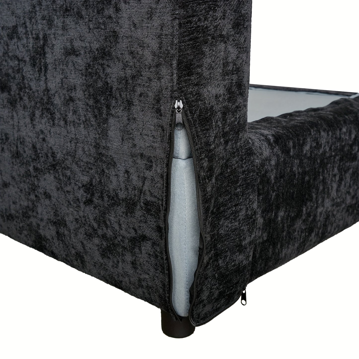 Montclair 134” Modular Lounge Sofa | Oversized L-Shape with Ottoman