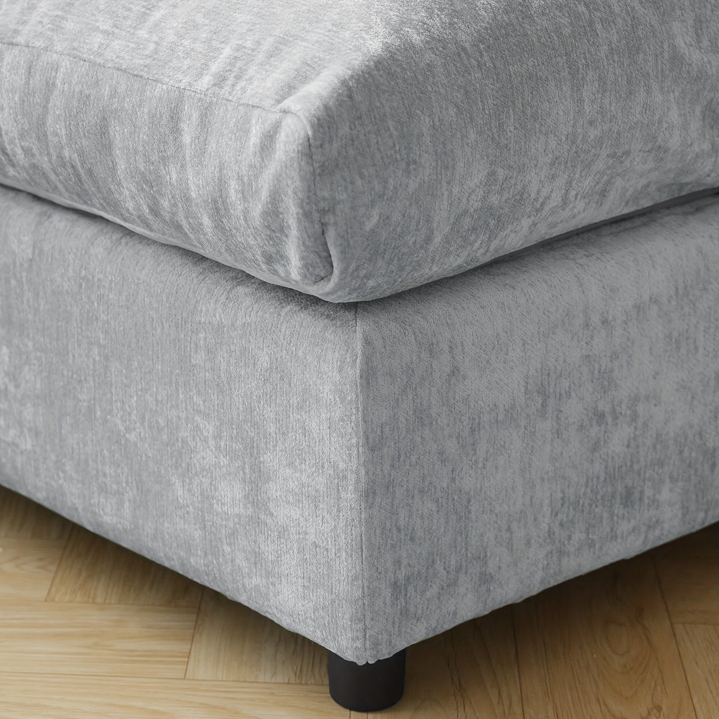 Montclair 134” Modular Lounge Sofa | Oversized L-Shape with Ottoman