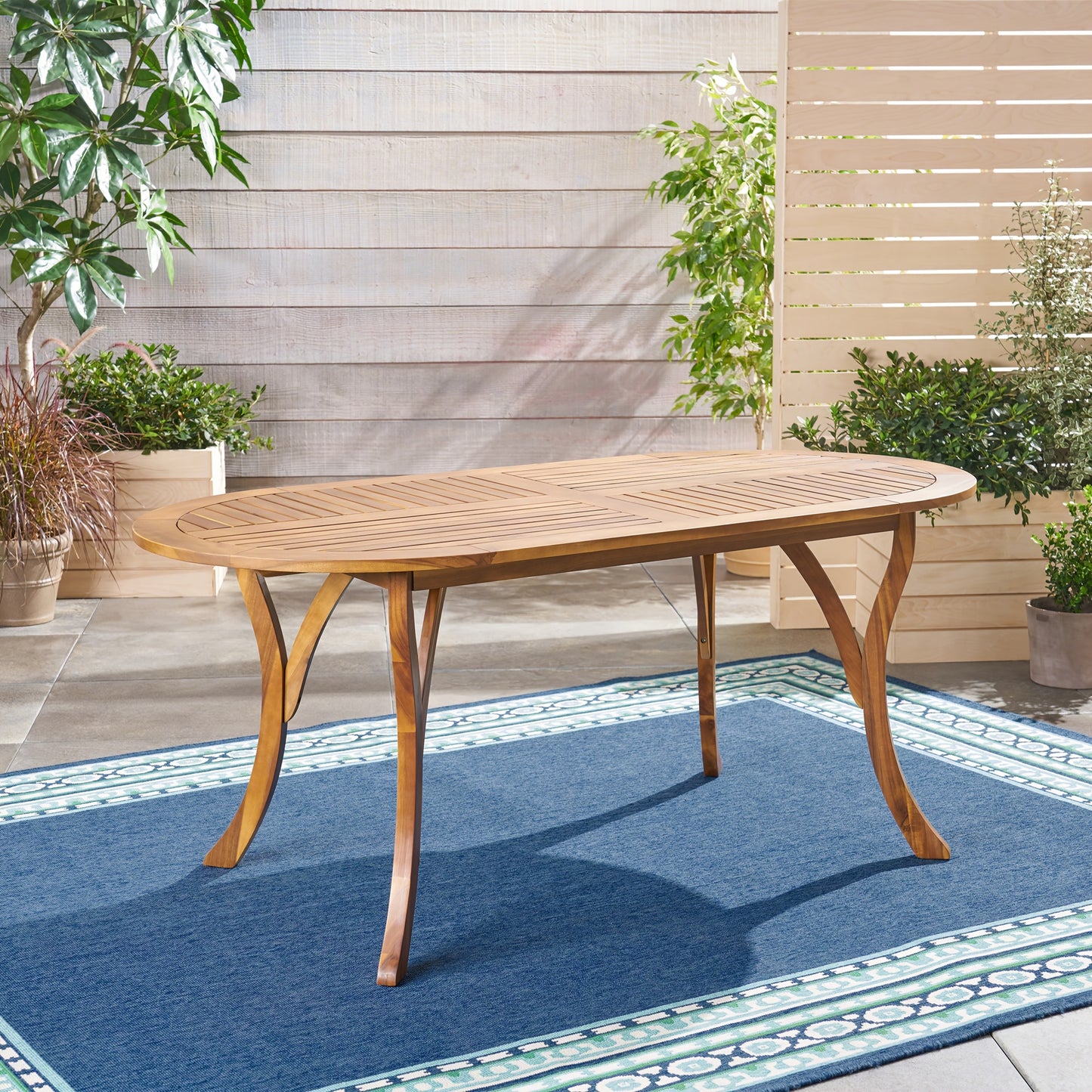 5pcs Outdoor Lovewood Dining Table And Chairs, 4pcs Club Art Rope Woven Dining Chairs with Waterproof Seat Cushions, 1 Curved Terrace Dining Table, Stylish And Modern Backyard Garden Coffee Table And Chairs