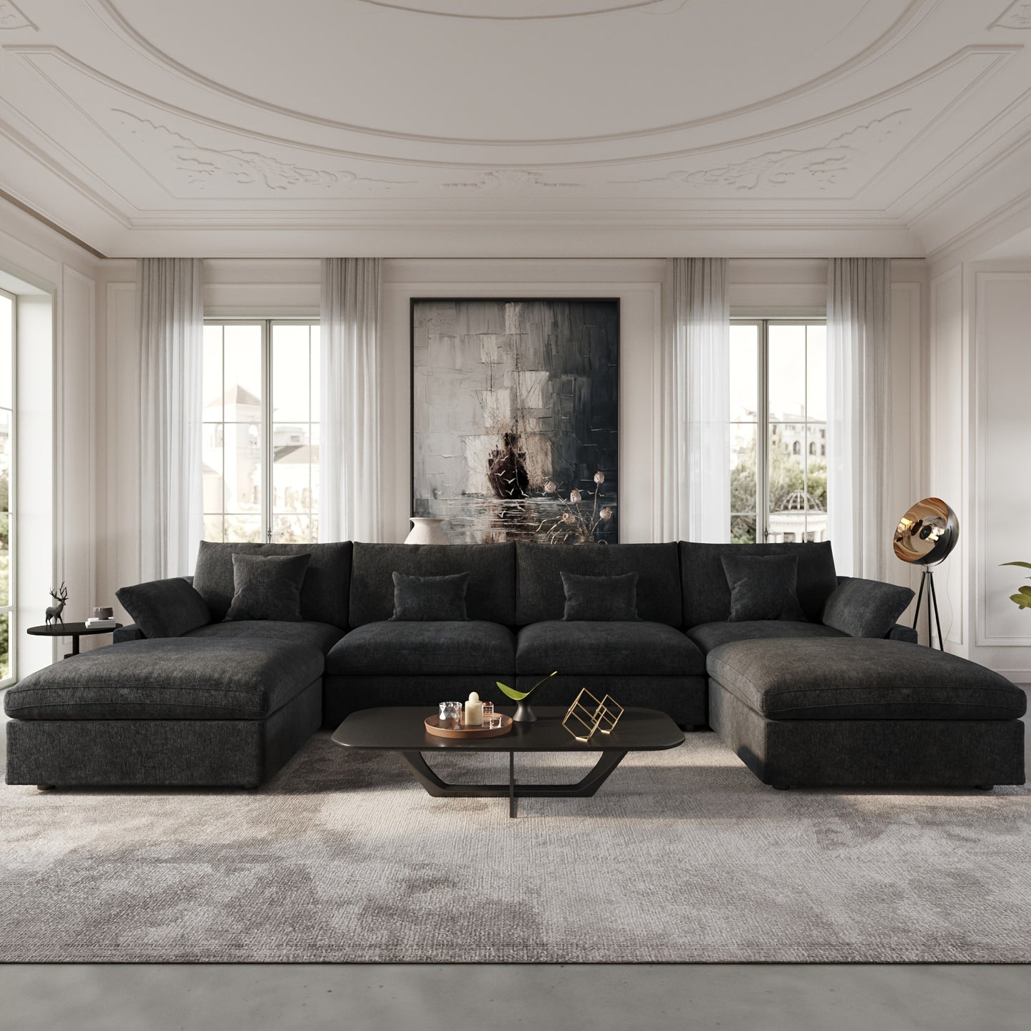 Chic Woods Home Collection — The Fairmount Modular Cloud Sectional - solid wood furniture by Chic Woods