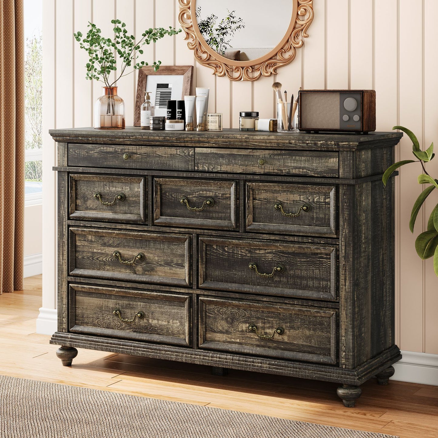 Hawthorne Ridge Nine-Drawer Chest

Spacious Storage Dresser Cabinet with Metal Handles