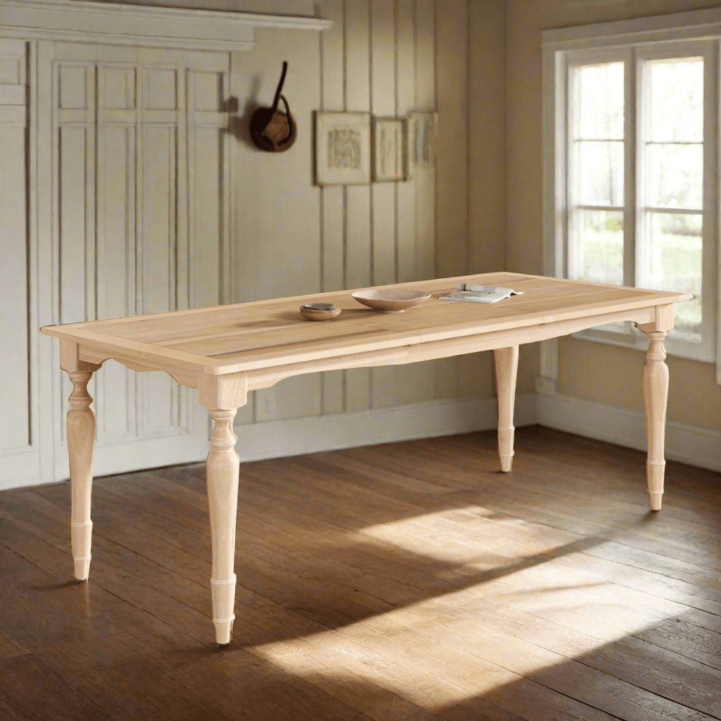 The Ashton Extendable Dining Table – Natural Finished Wood - solid wood furniture by Chic Woods