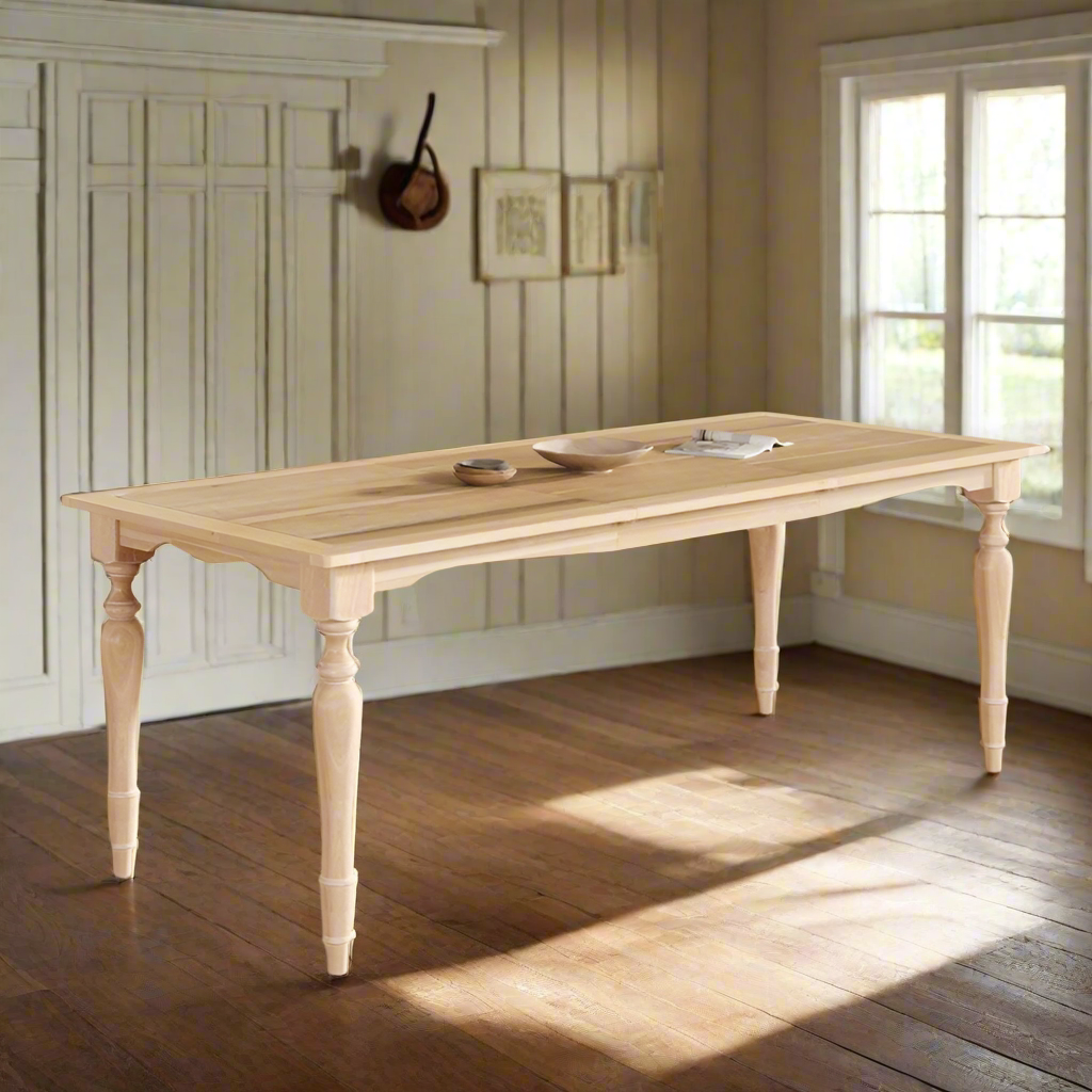 The Ashton Extendable Dining Table – Natural Finished Wood