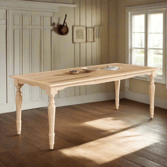 The Ashton Extendable Dining Table – Natural Finished Wood - solid wood furniture by Chic Woods