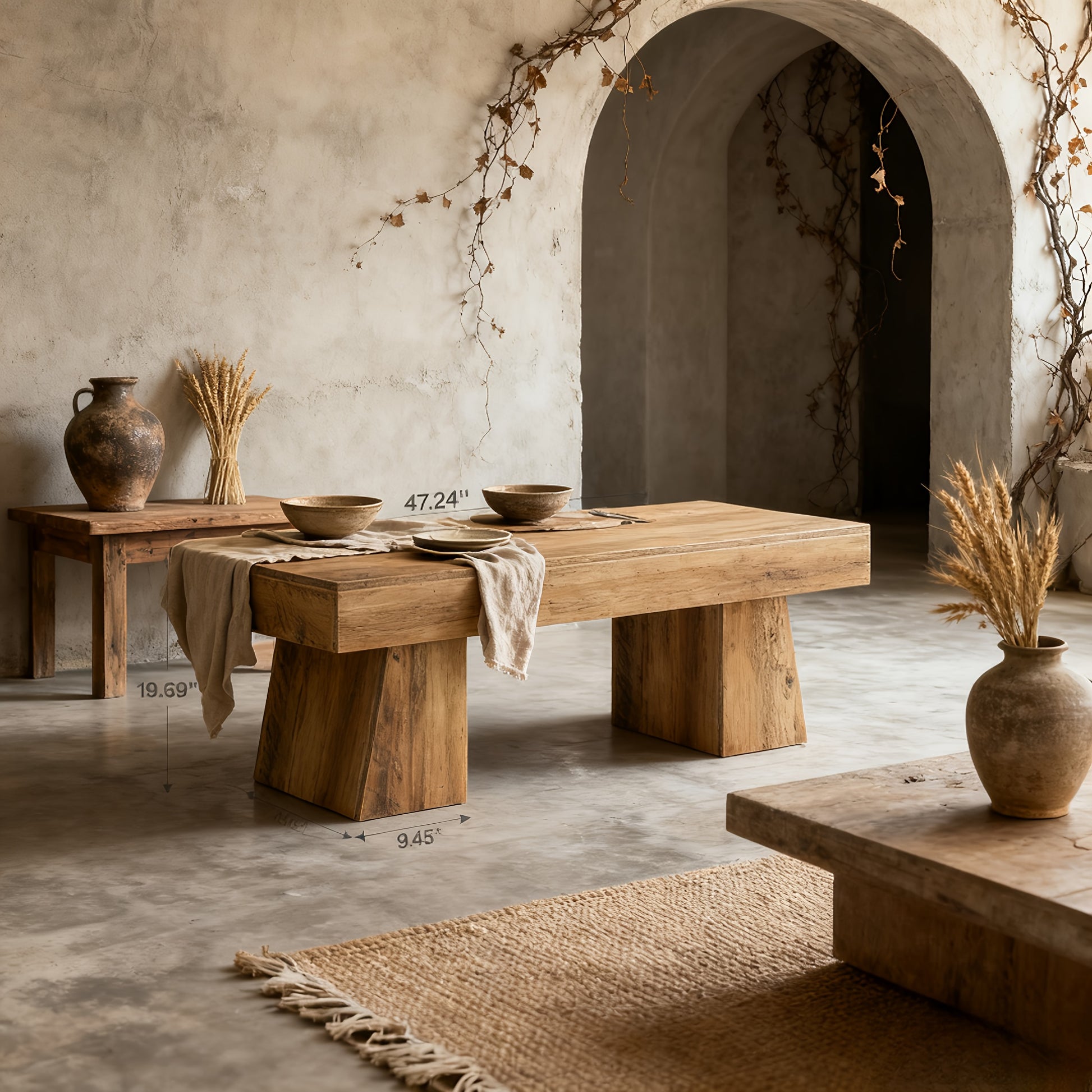 Chic Woods Home Collection — The Kora Low Table - solid wood furniture by Chic Woods