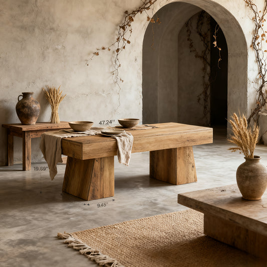 Chic Woods Home Collection — The Kora Low Table - solid wood furniture by Chic Woods