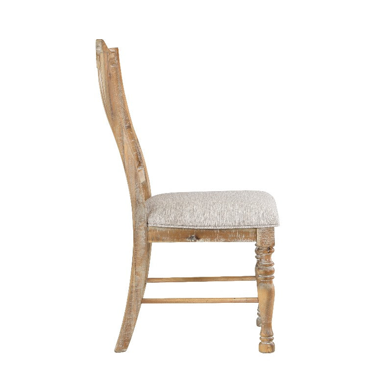 Wheatfield Slat-Back Dining Chairs (Set of 2)
Textured Upholstery | Farmhouse Warmth