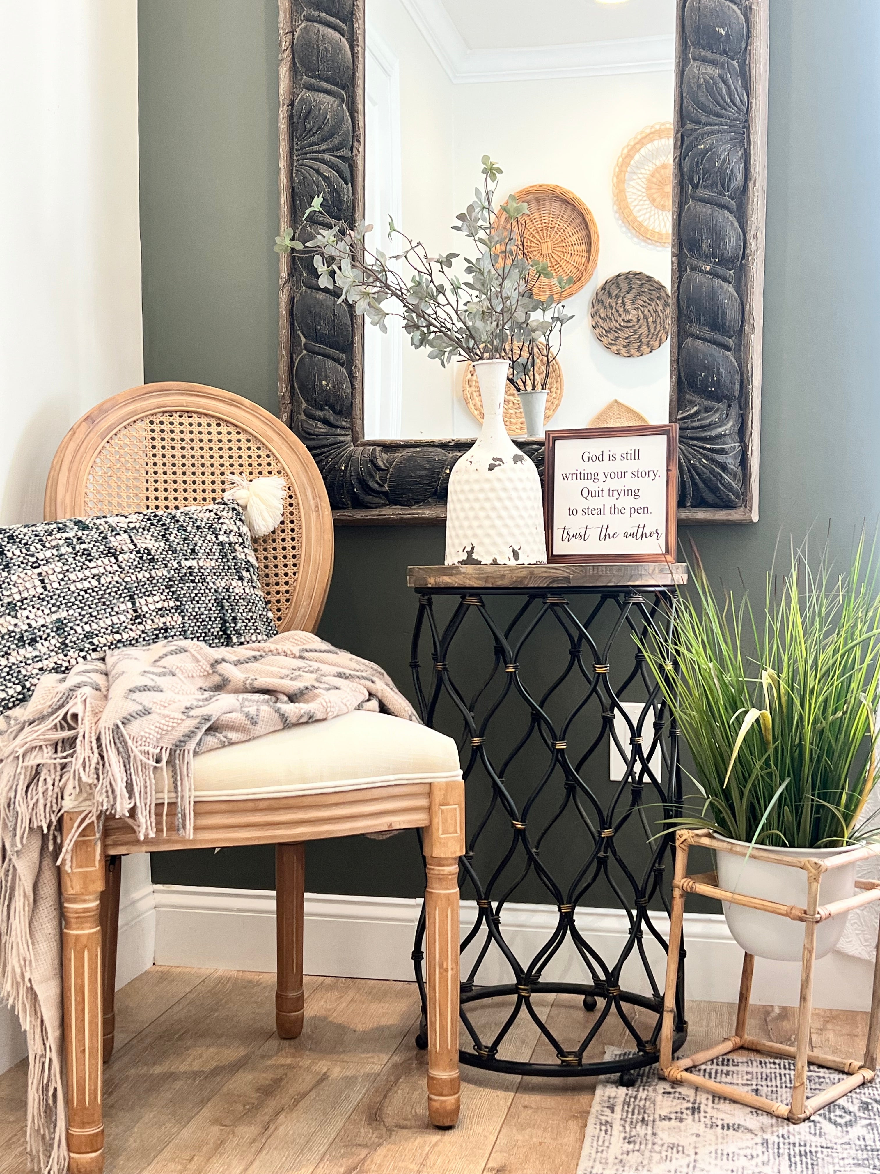 Bohemian Vintage Stripes Chenille decorative Pillow cover