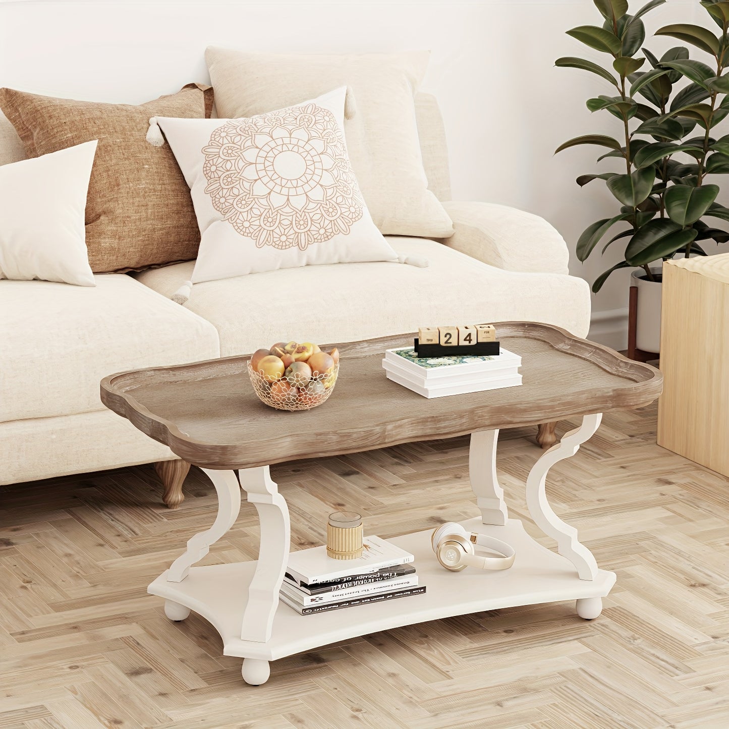 Rustic Farmhouse Cottage Coffee Table