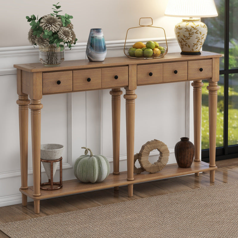 narrow Pine Console Table