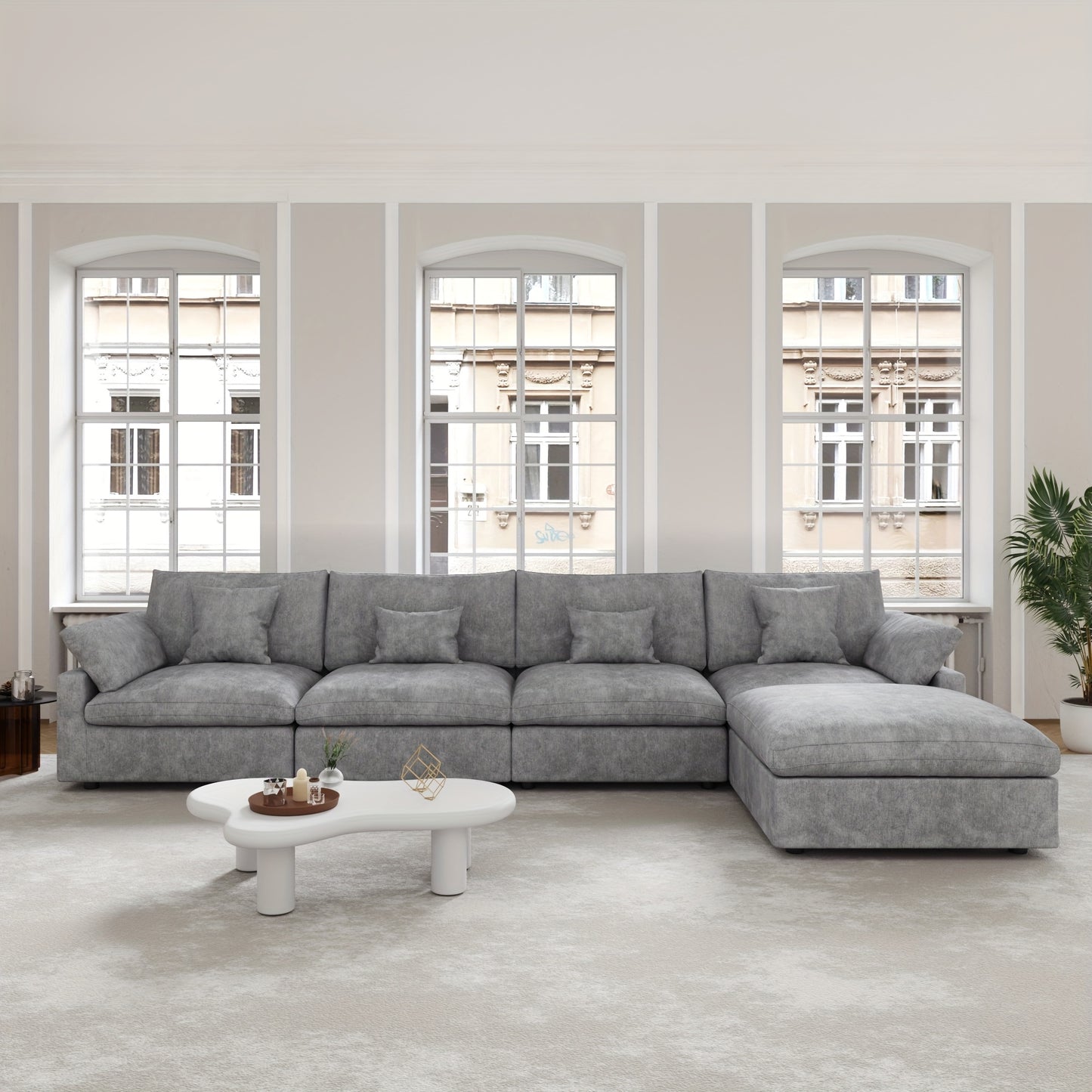 Chic Woods Home Collection — The Fairmount Modular Cloud Sectional - solid wood furniture by Chic Woods