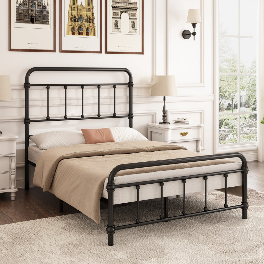 Antique Farmhouse Metal Bed Frame