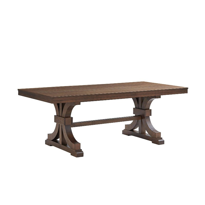 stanford Oak Trestle Dining Table (Seats 6–8)