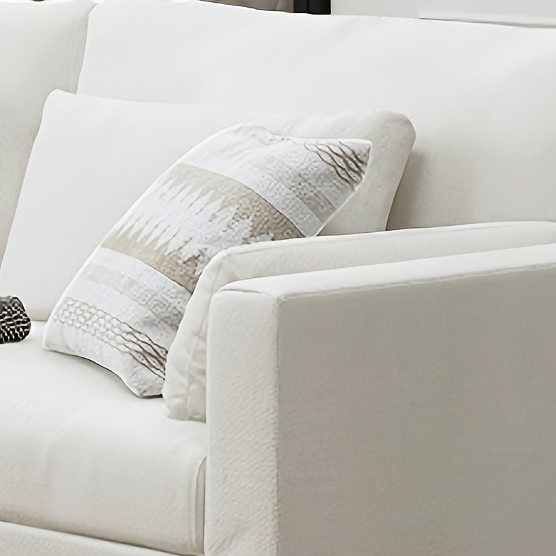 The Linden 84” Modern Loveseat — Slipcover Style - solid wood furniture by Chic Woods