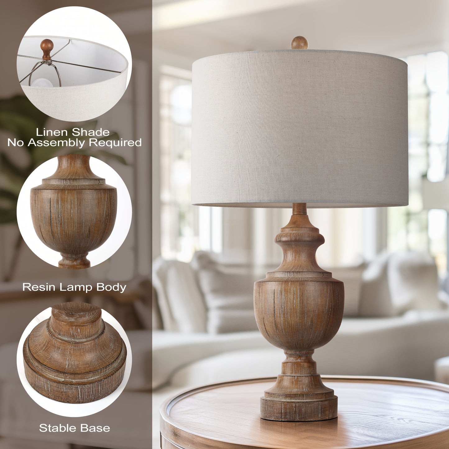 Hawthorne 26.8” Traditional Table Lamp