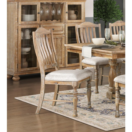 Wheatfield Slat-Back Dining Chairs (Set of 2)
Textured Upholstery | Farmhouse Warmth