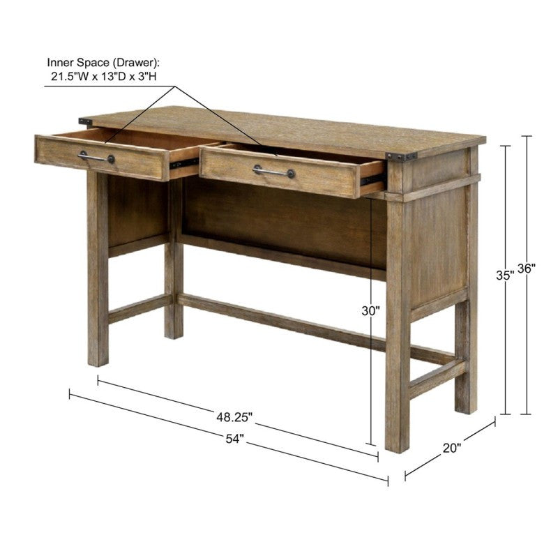 The Whitlock Reclaimed Two-Drawer Occasional Table