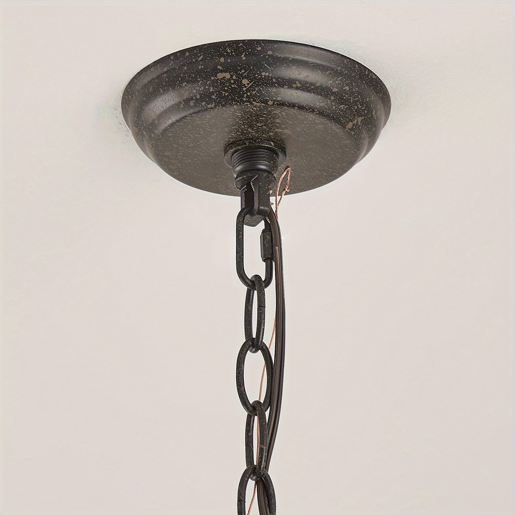 Boho Luxe 4-Light Distressed Wood Beaded Chandelier