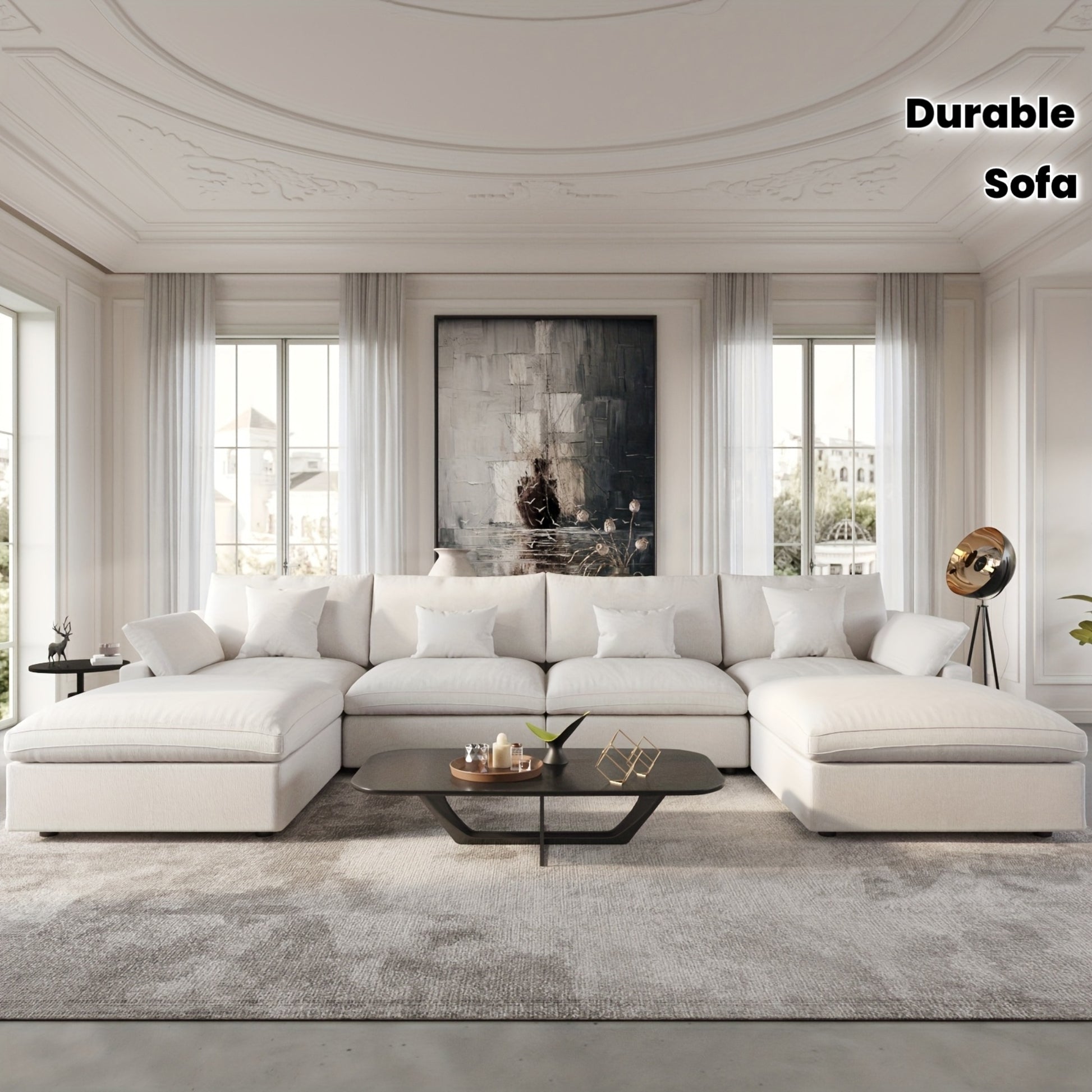 Chic Woods Home Collection — The Fairmount Modular Cloud Sectional - solid wood furniture by Chic Woods