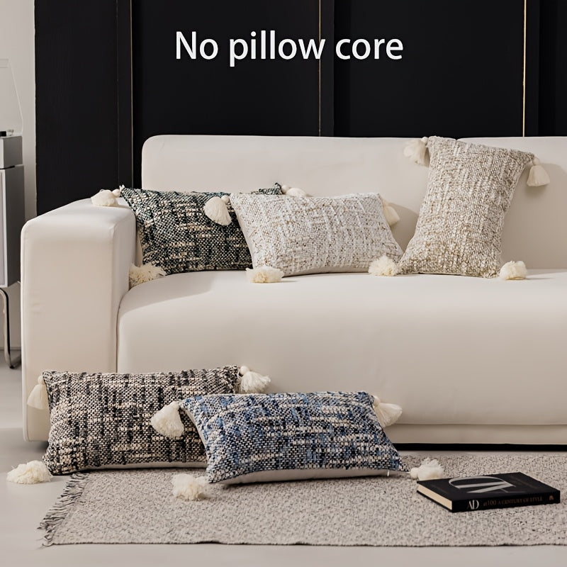 Bohemian Vintage Stripes Chenille decorative Pillow cover