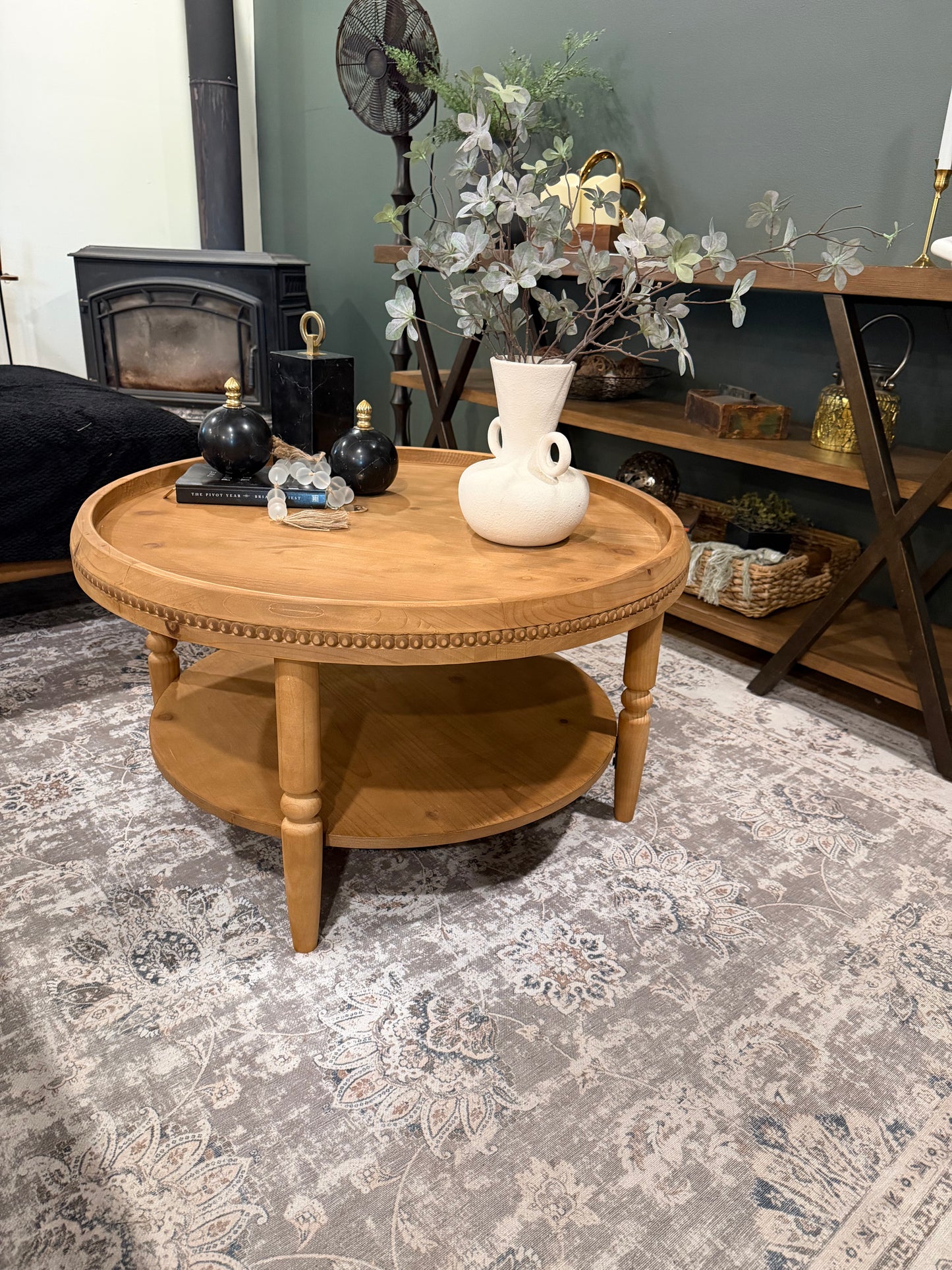 Florence Round Wood Coffee Table