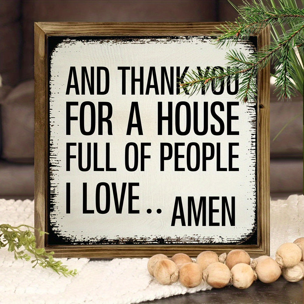 Vintage-Inspired 'And Thank You for a House Full of People I Love