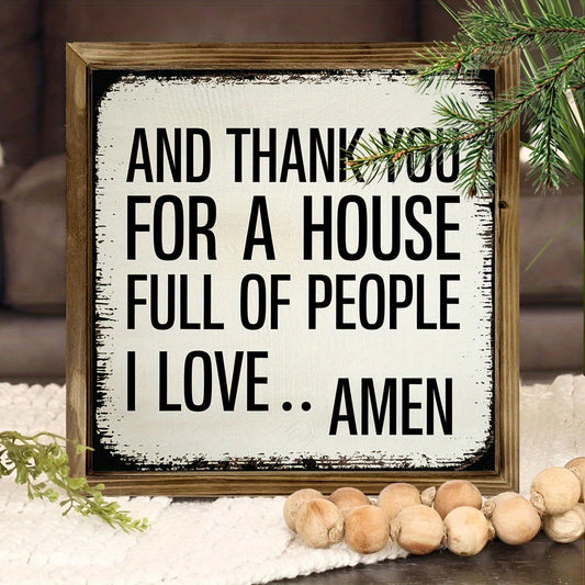 Vintage-Inspired 'And Thank You for a House Full of People I Love