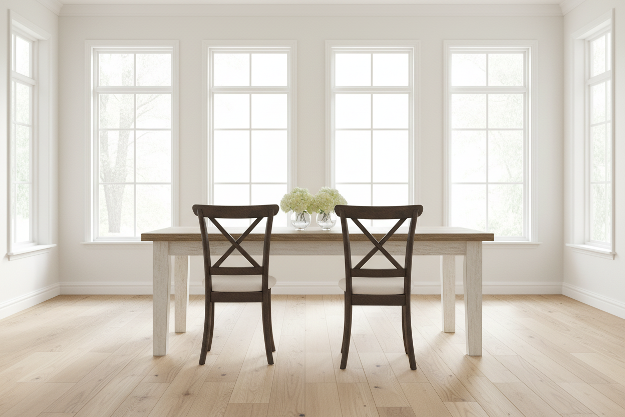 Somerset X-Back Dining Chairs (Set of 2) | Upholstered Farmhouse Style