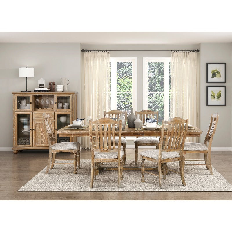 Wheatfield Slat-Back Dining Chairs (Set of 2)
Textured Upholstery | Farmhouse Warmth