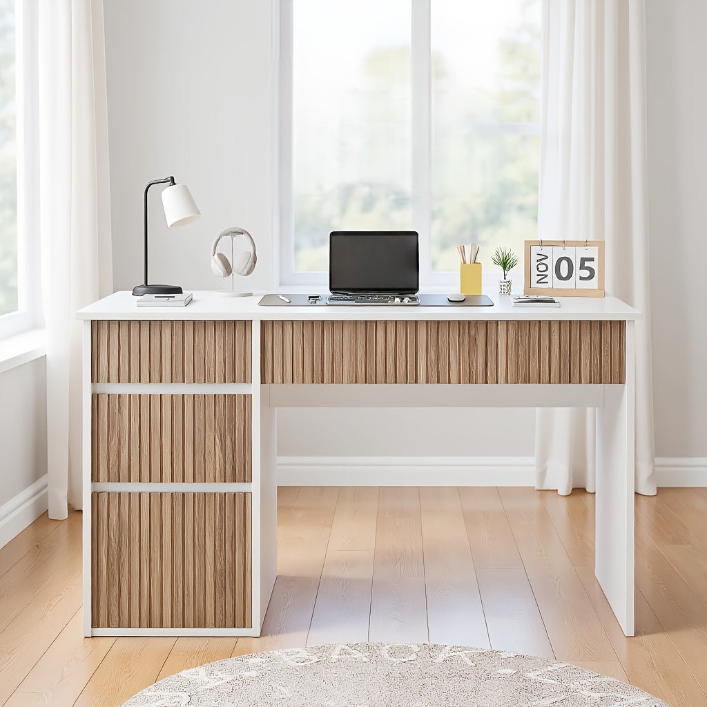 Chic Woods Home Collection — The Mercer 48” Storage Desk - solid wood furniture by Chic Woods