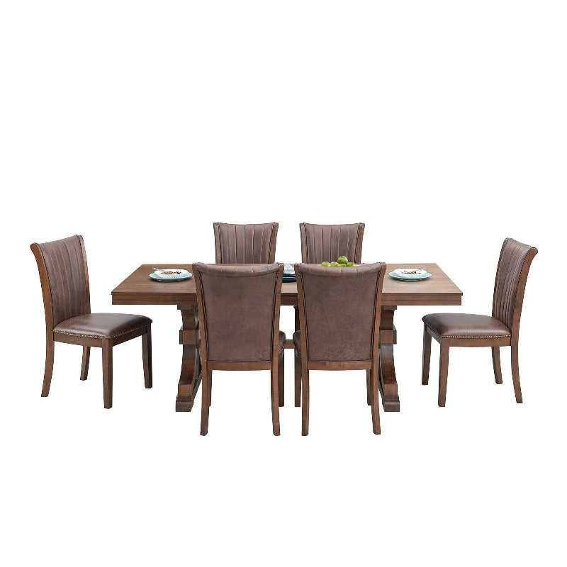 stanford Oak Trestle Dining Table (Seats 6–8)
