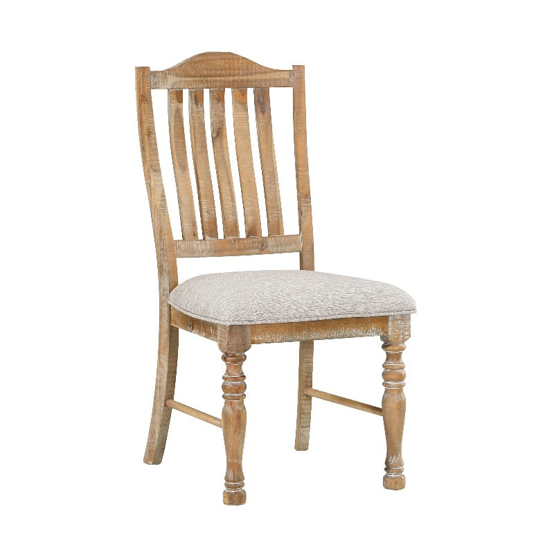 Wheatfield Slat-Back Dining Chairs (Set of 2)
Textured Upholstery | Farmhouse Warmth