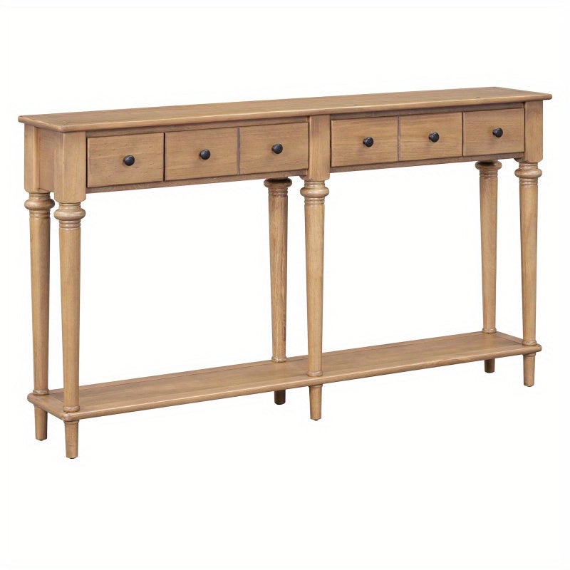 narrow Pine Console Table