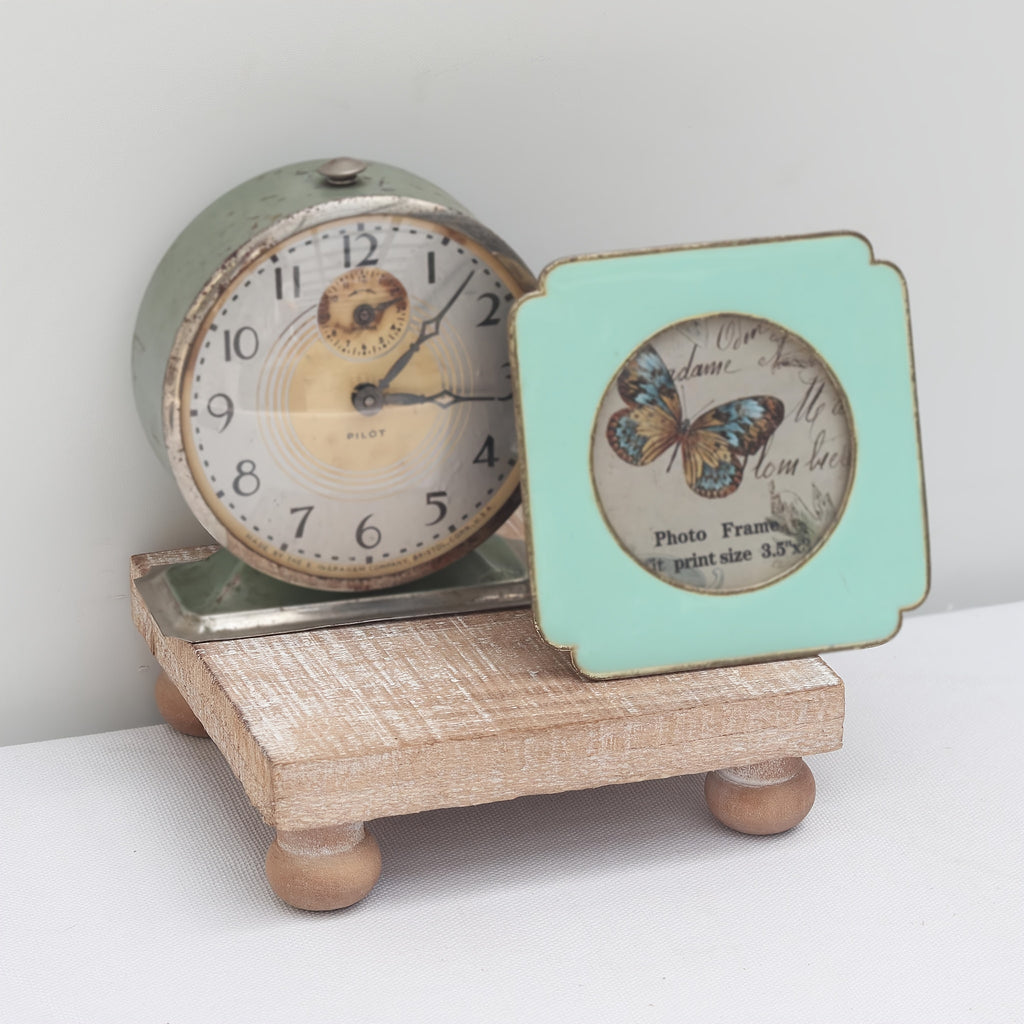 Farmhouse Wood Pedestal Stand Riser