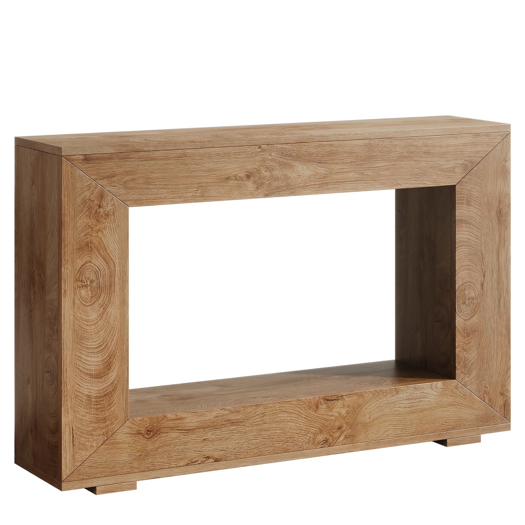 Rustic wood and Metal Console Table