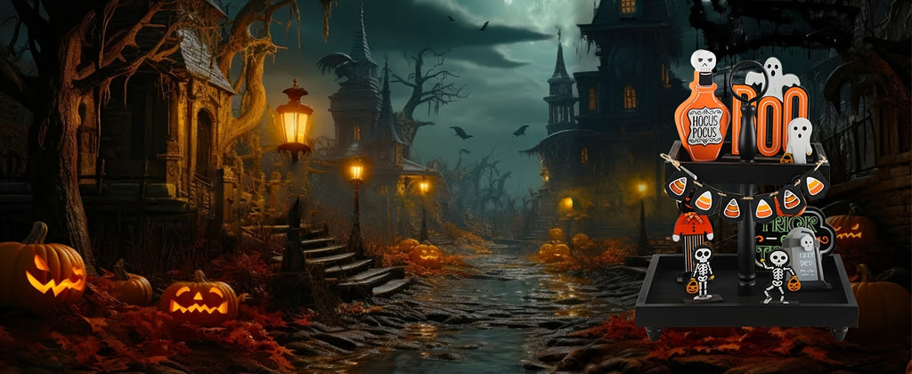 Farmhouse Wooden 2 Tiered Tray