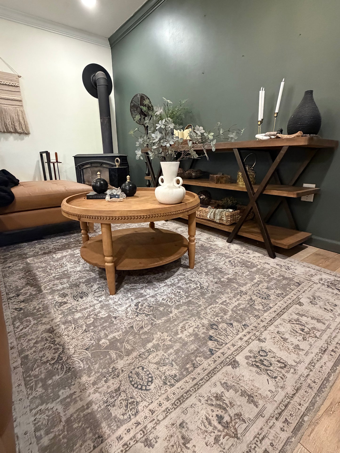 Florence Round Wood Coffee Table